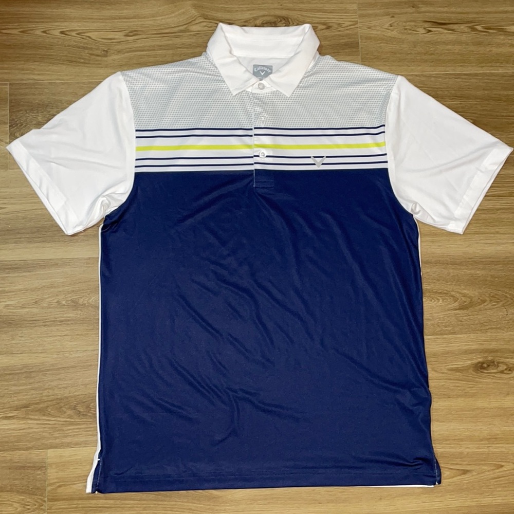 Navy Blue and White Callaway Polo